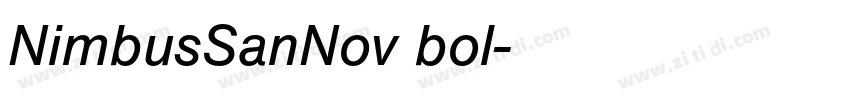 NimbusSanNov bol字体转换